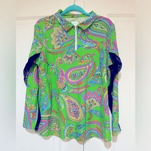 Southwind apparel like new nylon half zip top